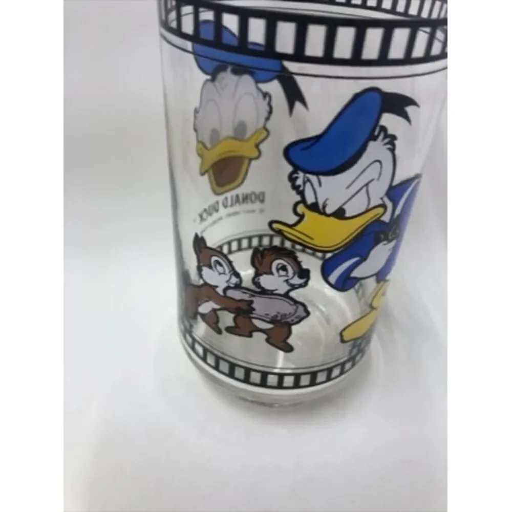 Vintage Mickey Mouse Club Glass. Donald Duck With Chip& Dale. Please Read